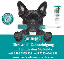 Ultraschall-Zahnreinigung Emmi-pet Ultraschall Zahnpflege ohne Narkose Hundesalon Mußielda Hundefriseurin Gaggenau
